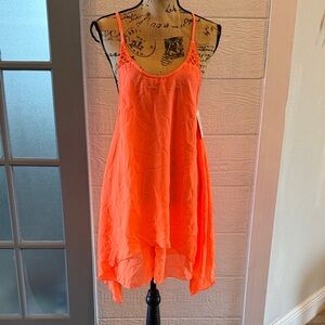 Neon Orange Women's Swim Coverup size M